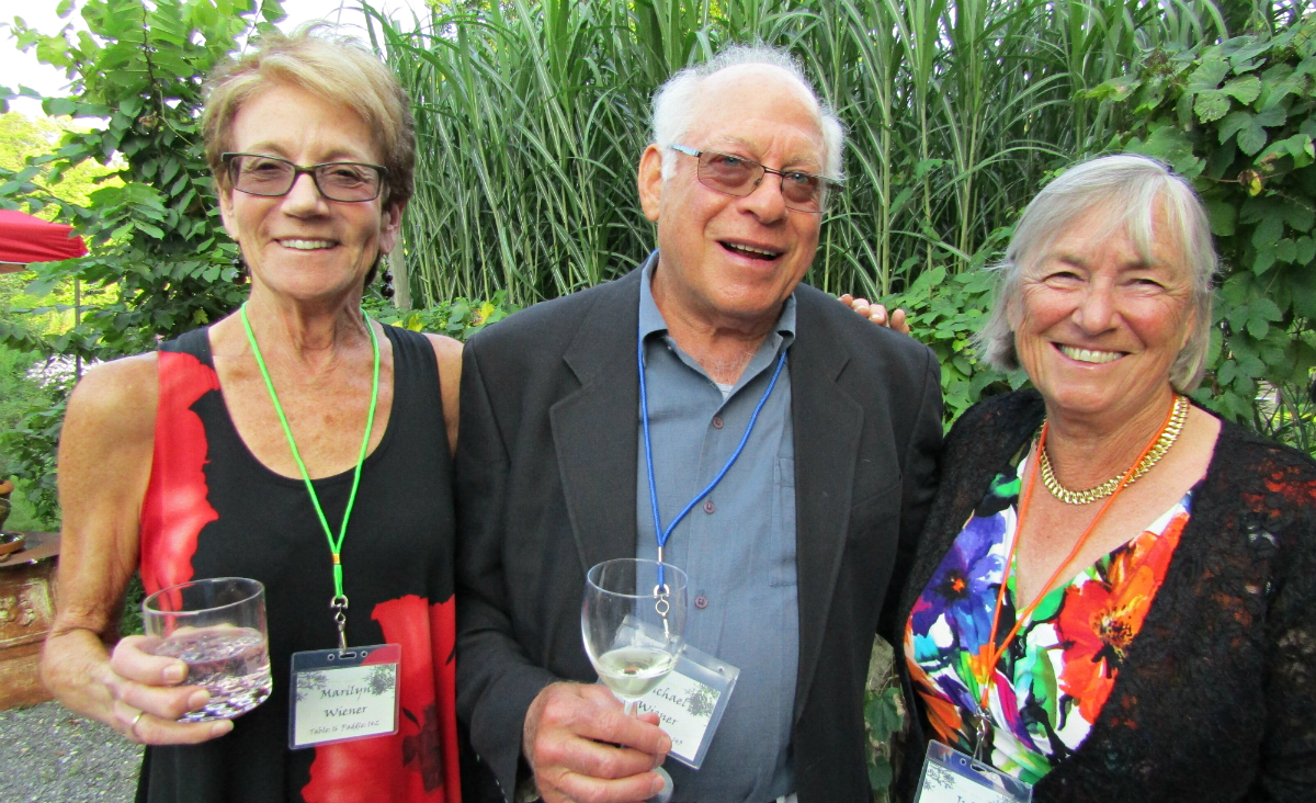 Marilyn and Michael Wiener with Julie Blake.