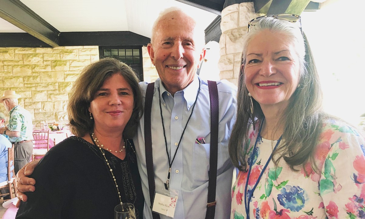 Artist Anna Oliver, Stephan Klein, and Paula Wardynski