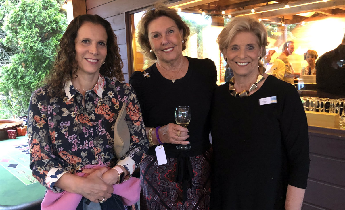 Karen Salamon, Nancy Bernstein and Jane Salamon, a VIM board member