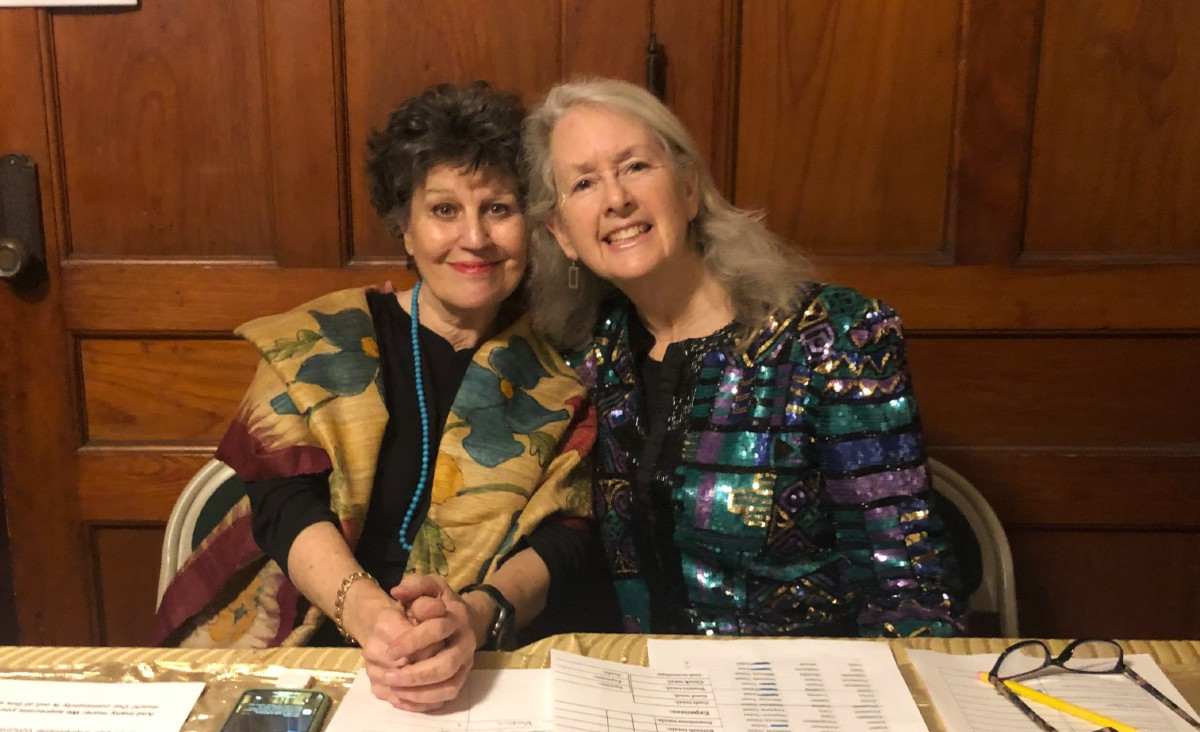 Volunteers Phyllis Webb and Pamela Knowles, who said "We believe in Dewey Hall so much." Volunteers Phyllis Webb and Pamela Knowles, who said "We believe in Dewey Hall so much."