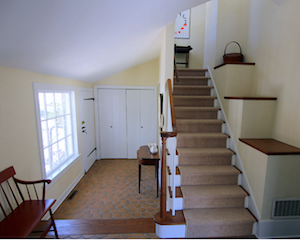 Staircase to second floor.