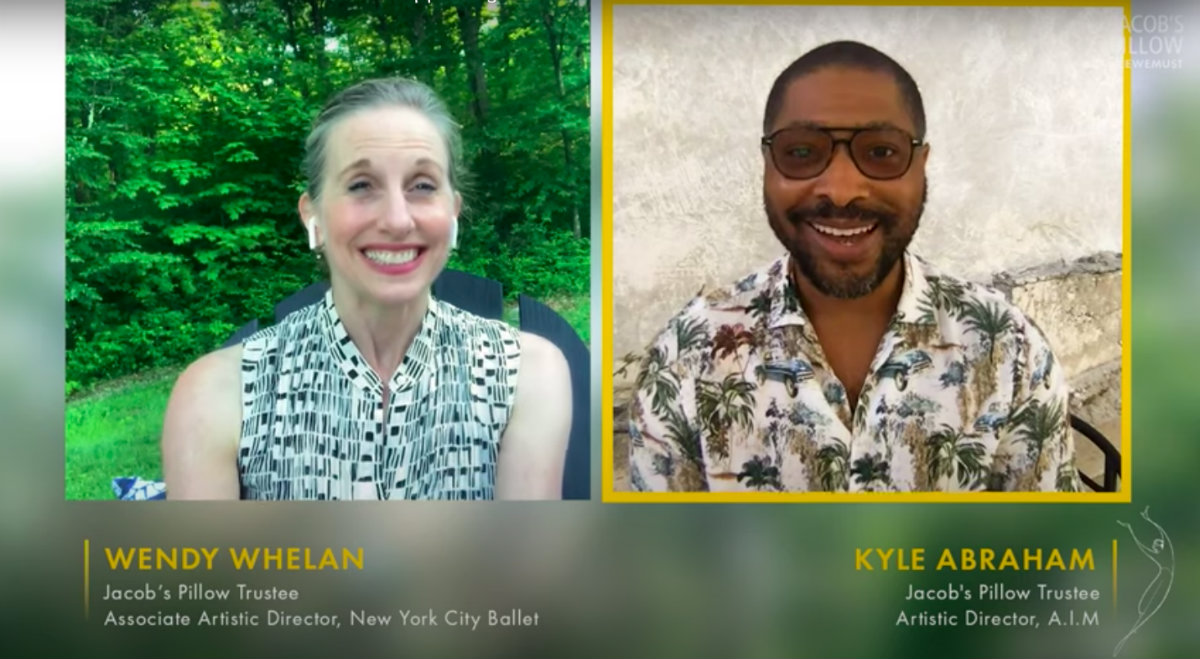 Hosts for the evening were Wendy Whelan, former principal dancer and now associate artistic director of the New York City Ballet, and Kyle Abraham, artistic director of A.I.M. Hosts for the evening were Wendy Whelan, former principal dancer and now associate artistic director of the New York City Ballet, and Kyle Abraham, artistic director of A.I.M.