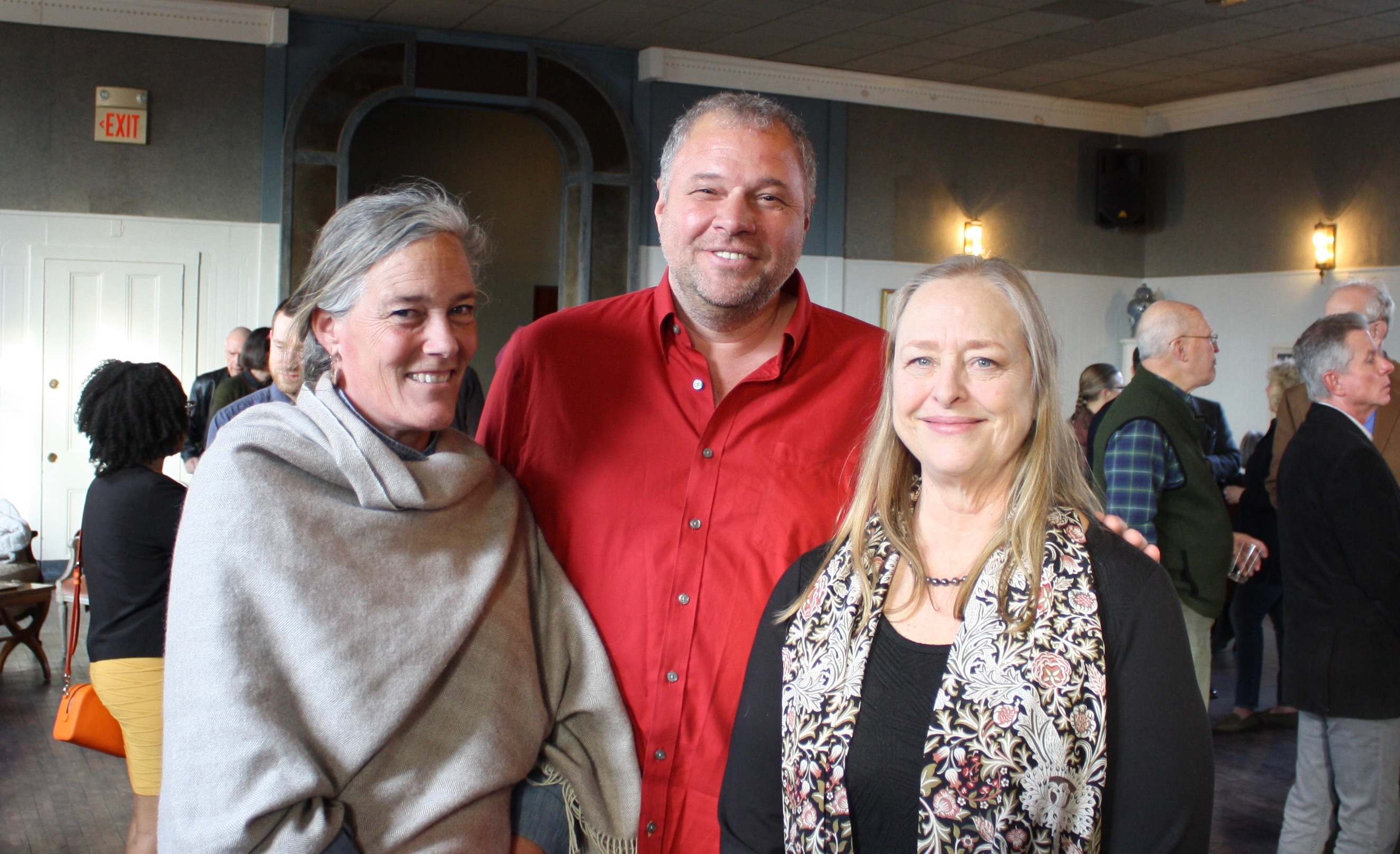 Whitney Spooner, Olana Partnership vice president and landscape curator Mark Prezorski and Carrie Haddad.