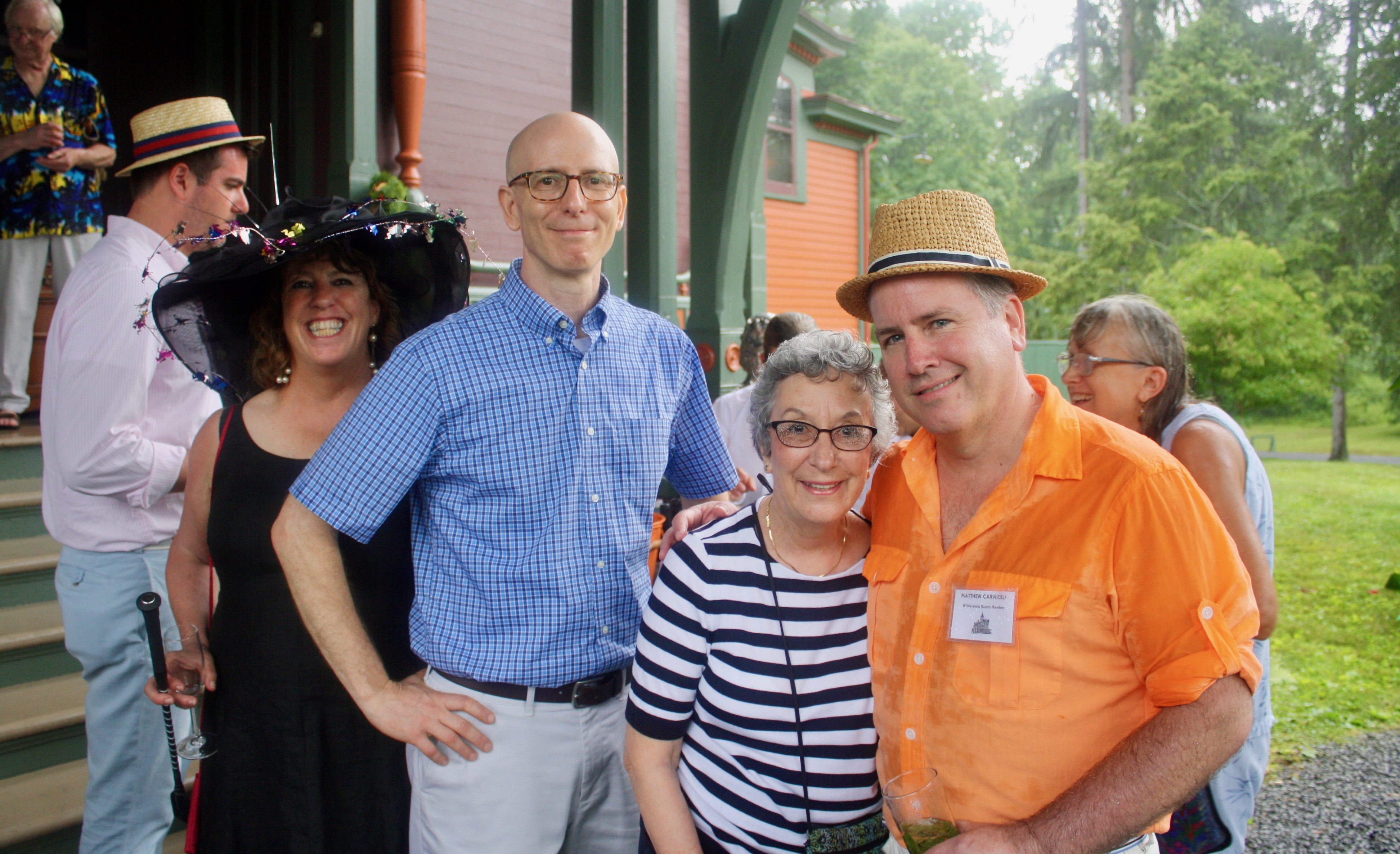 Event committee member Robin Cherry, Wilderstein Executive Director Gregory J. Sokaris, board president Janice Scriber and board member Matthew Carnicelli Event committee member Robin Cherry, Wilderstein Executive Director Gregory J. Sokaris, board president Janice Scriber and board member Matthew Carnicelli