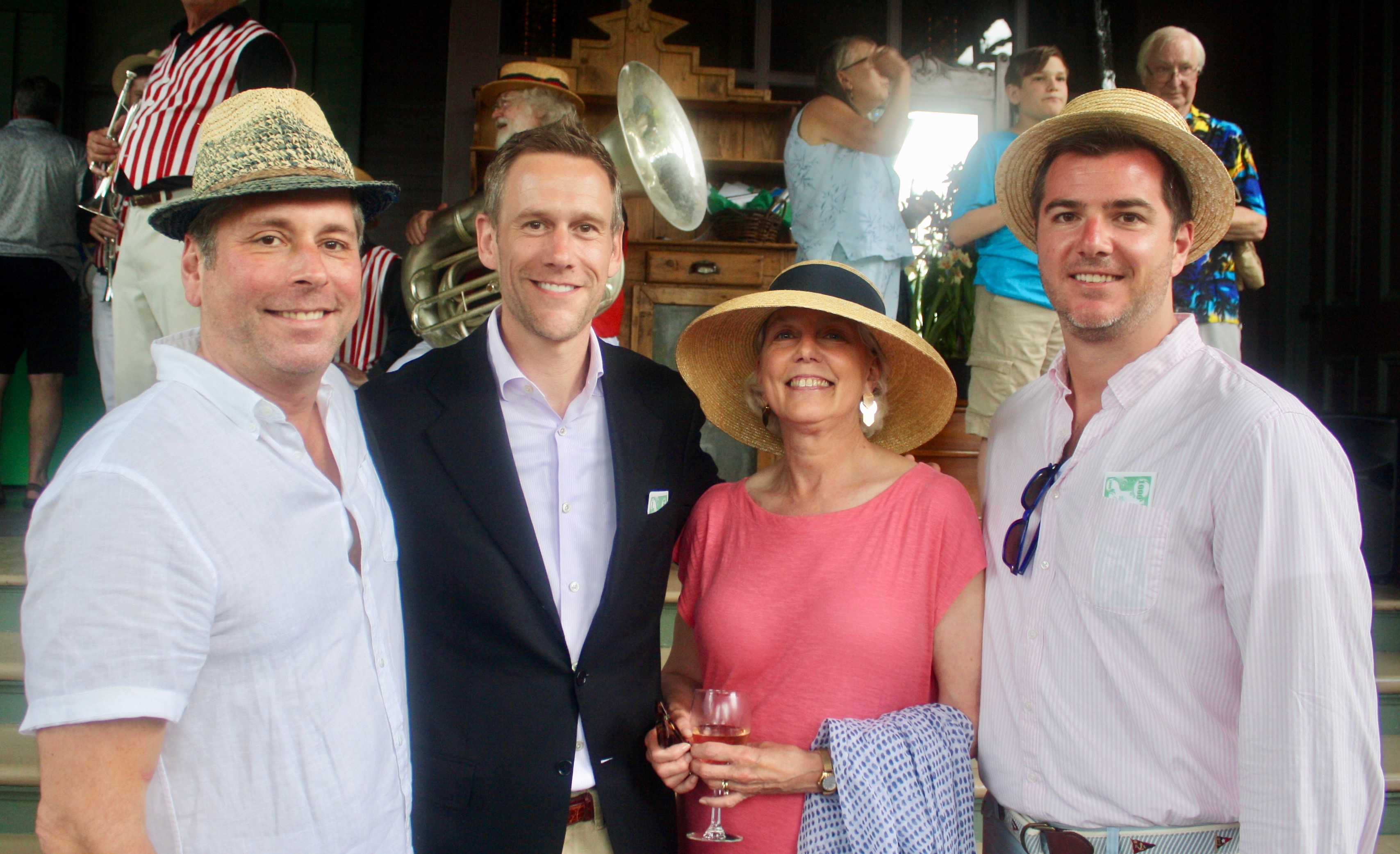 Former Wilderstein president Brian Lange, Adam Lynch, docent Katherine Charapko and Justin Carroll Former Wilderstein president Brian Lange, Adam Lynch, docent Katherine Charapko and Justin Carroll