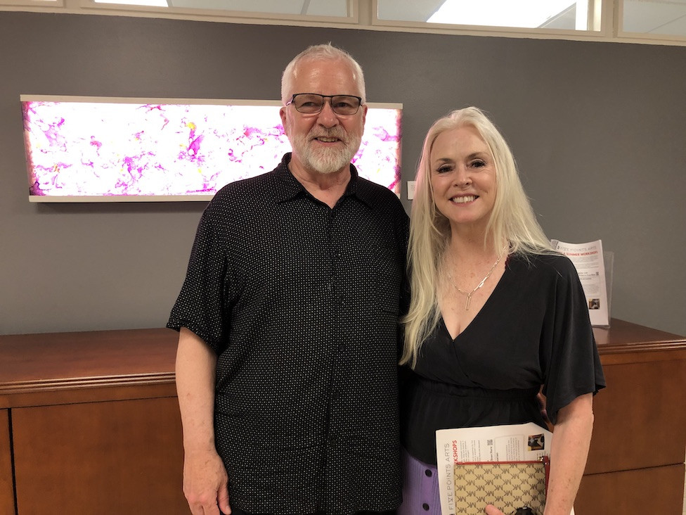 Will K. Wilkins, exeutive director at Real Art Ways in Hartford; and Nancylee Griffin