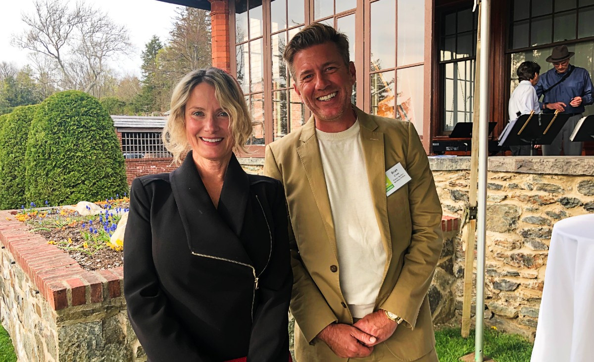 Bonita Wilson and Brian Cruey, director for the Southern Berkshires at The Trustees of Reservations