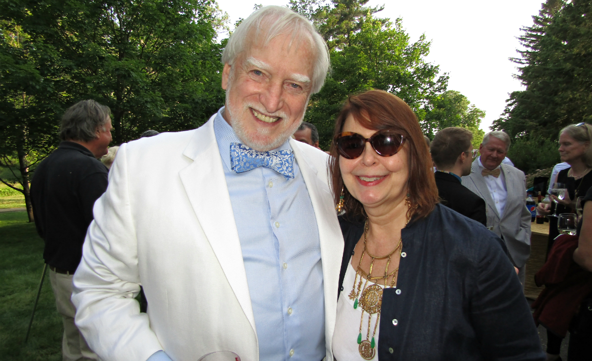 The evening&#39;s honoree, Greg Quinn, with Monique Segarra