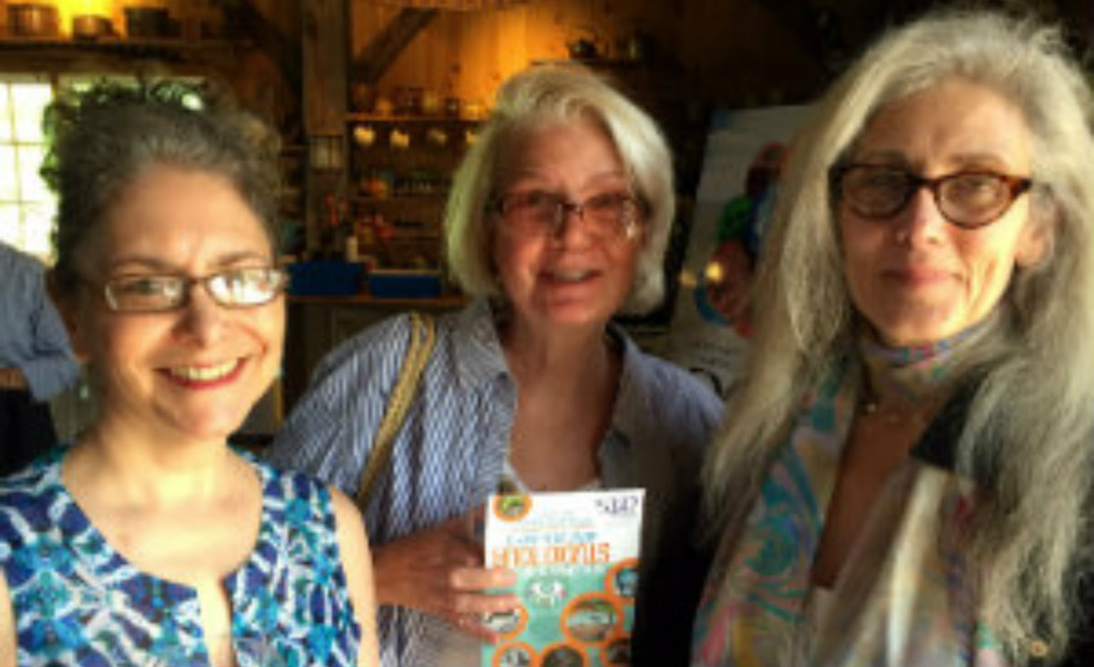 Amy Wynn, Daly Reville and lampshade artist Susan Schneider.