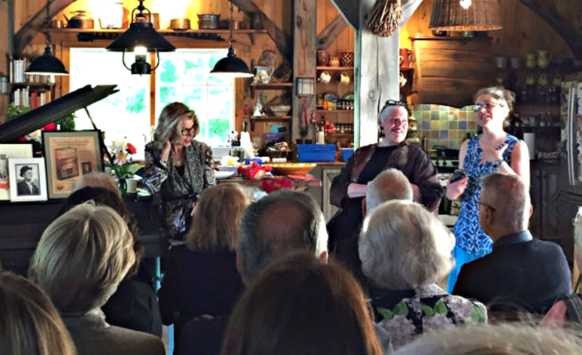 Amy Wynn introduces christine Baranski and Diane Meier.