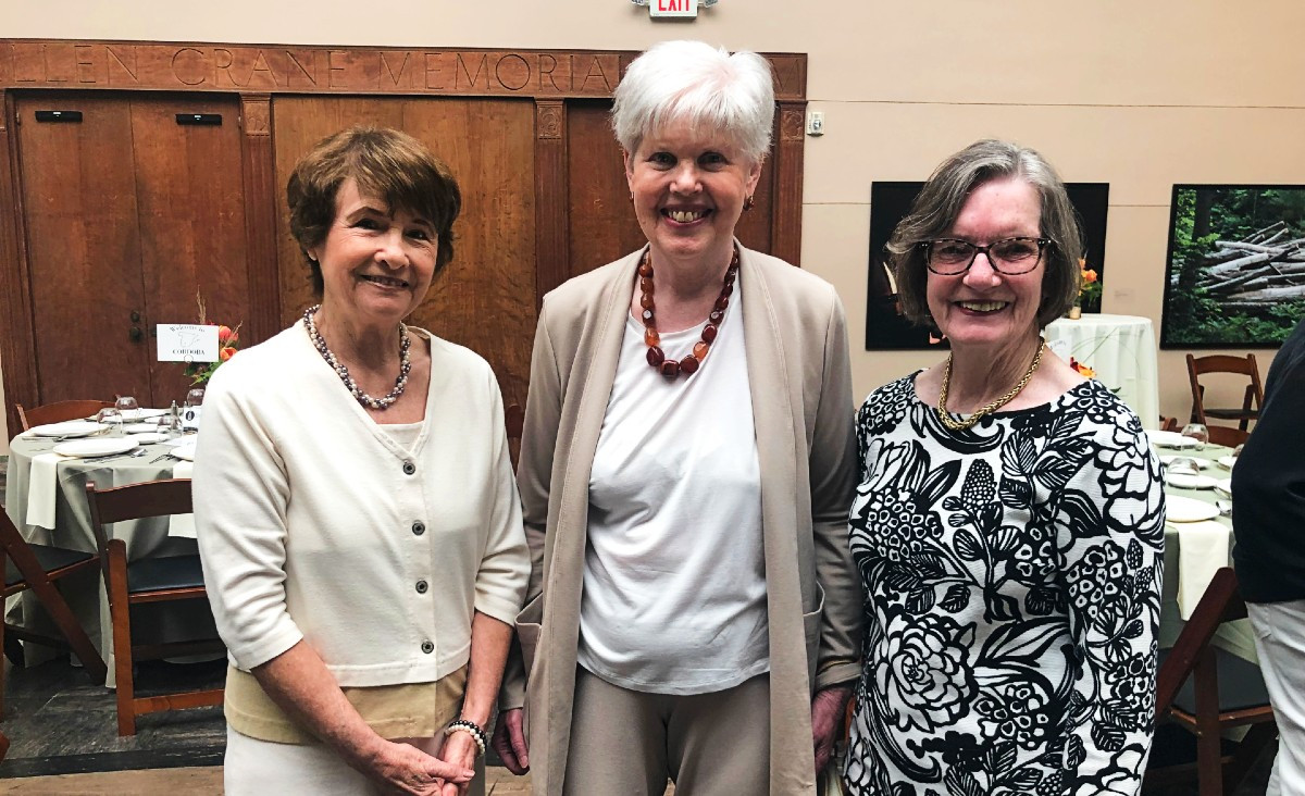 Anna Zaffanella, Terry Cerezola, secretary of the board, and Ellen Whittaker