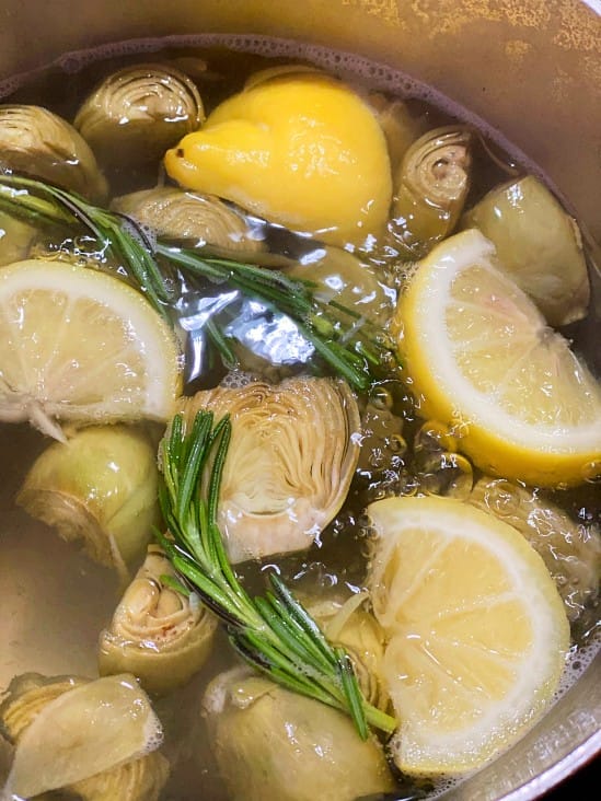 Recipe: Baby Artichokes In A Rosemary-Scented Broth