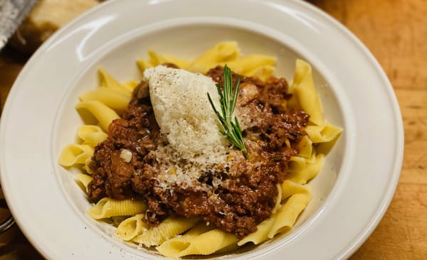 Recipe: Pastured Beef And Crimini Mushroom Bolognese With Juniper And Rosemary