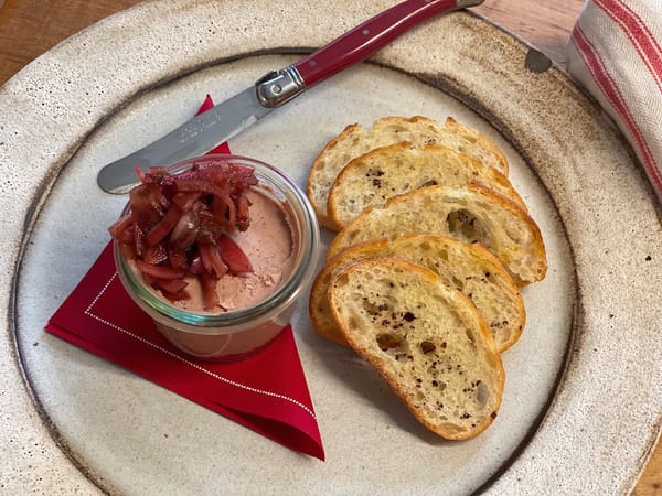 Recipe: Pasture-raised Chicken Liver Mousse with Sumac Pickled Onions