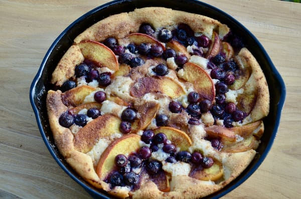 Recipe: Peach And Blueberry Cobbler