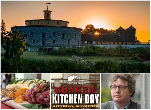 Saturday, 10/6: RI Supporter Event at Hancock Shaker Village