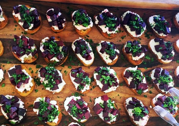 Recipe: Beet And Goat Cheese Bruschetta