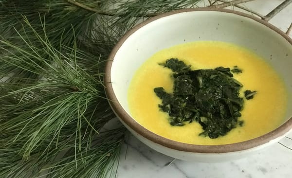 Recipe: Turmeric Chickpea Soup With Lemon Spinach