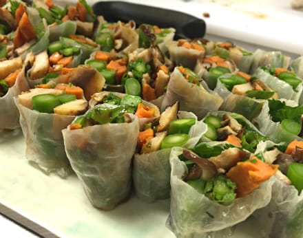Recipe: Asparagus And Shitake Summer Rolls