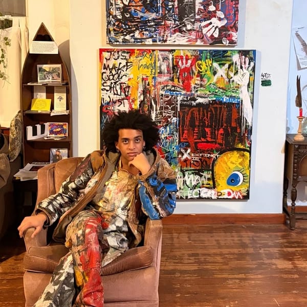 Artist Diego De Leon-Michel at the Rhinecellar