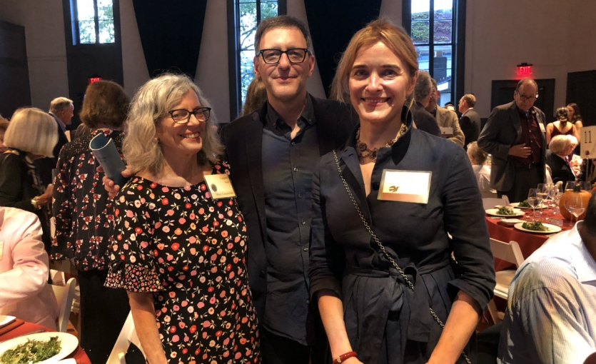 <p><strong>Laurel Durst, Michael Albin and Elena Siyanko, executive director of <a href="https://ps21chatham.org/" target="_blank">PS21</a></strong></p>