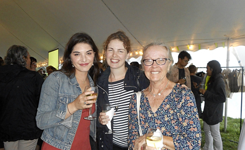 <p><strong>Isabella Randuzzo, Erin Wright and Joan McAuley from Otto&#39;s Market in Germantown, New York, one of the event sponsors.</strong></p>