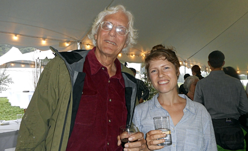 <p><strong>Christian Sweningsen with Faith Gilbert, founder of&nbsp;<a href="https://ruralintelligence.com/food/letterbox-farm-introduces-the-csa-meal-share" target="_blank">Letterbox Collective</a>, the event&#39;s location.</strong></p>