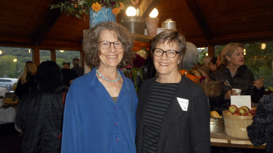 <p><strong>Berkshire Grown founder and now-former executive director passes the baton to Margaret Moulton, who began her new position just in time for the harvest supper.</strong></p>