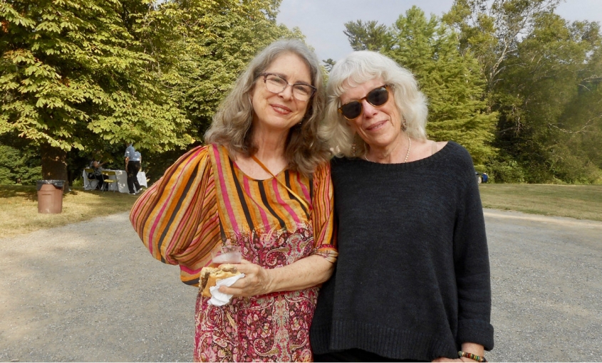 <p><strong>Mary Carroll </strong>with <strong>Susan Fowler-Gallagher</strong>, a photographer.</p>
