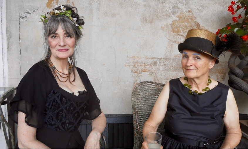 <p>Performer and writer <strong>Cait Johnson,</strong> with Rokeby&#39;s resident, <strong>Ania Aldrich,</strong> an artist.</p>