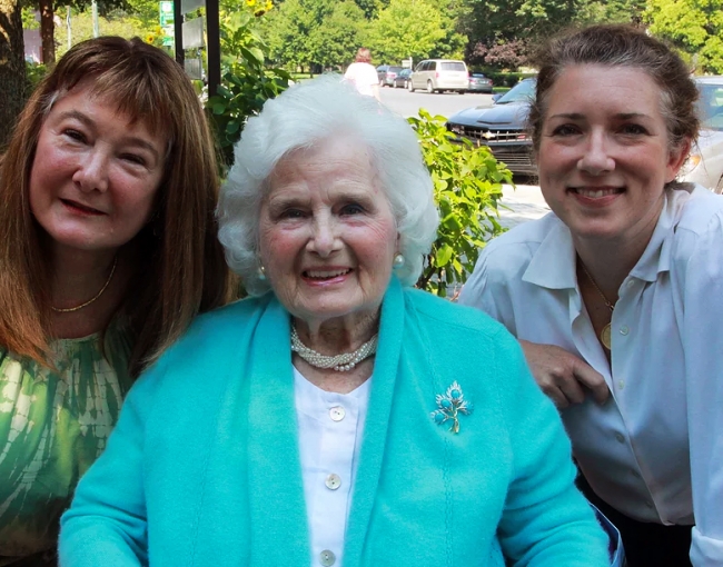 <p><strong>Three generations: Nancy Fitzpatrick, Jane Fitzpatrick and Sarah Eustis...</strong></p>