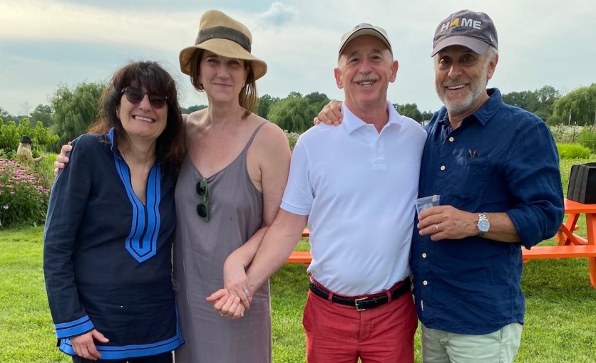 <p>Food maven <a href="https://ruralintelligence.com/arts/10-questions-for-food-writer-eater-and-cook-ruth-reichl" target="_blank">Ruth Reichl</a>&nbsp;with fellow host committee member&nbsp;Jennifer Baum; with Lewis Hedgecock&nbsp;and Charlie Baum</p>