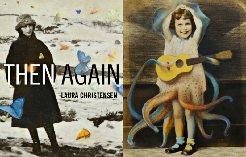 <p><strong>The cover of <em>THEN AGAIN</em> is a painted found photo by Christensen;&nbsp;one of&nbsp;Christensen&#39;s painted pieces in the book.</strong></p>